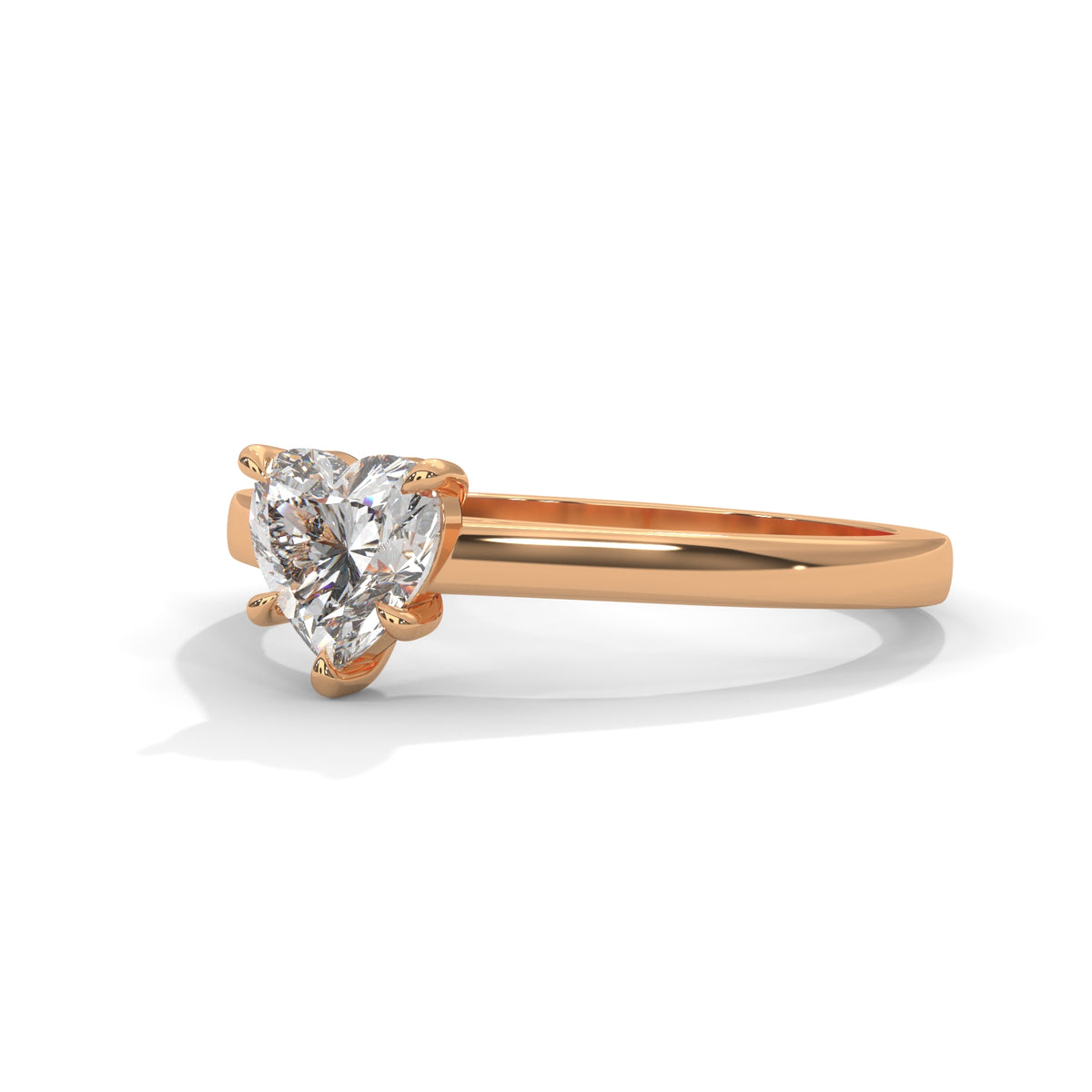 Sweetheart Bloom Solitaire Ring