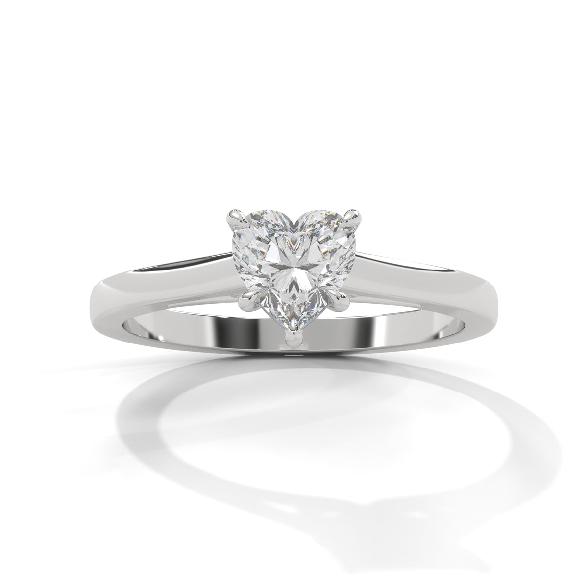 Sweetheart Bloom Solitaire Ring