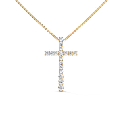 Sacred Light Cross Pendant — IGI Certified Diamond Jewellery | My Carat India