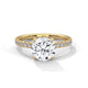 Luminous Crown Solitaire Ring