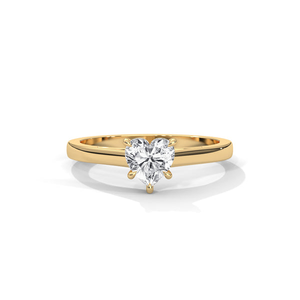 Sweetheart Bloom Solitaire Ring