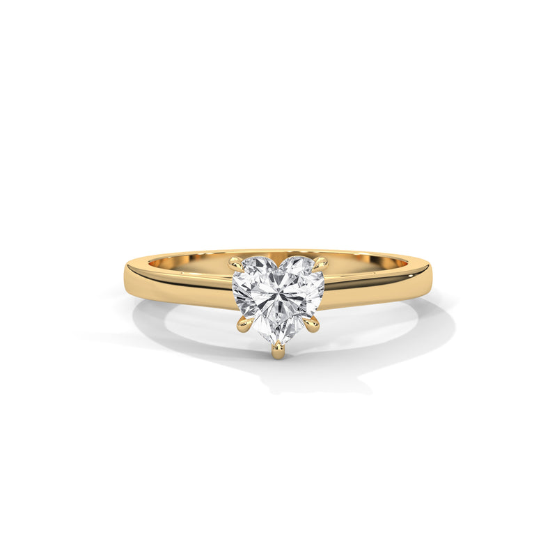 Sweetheart Bloom Solitaire Ring