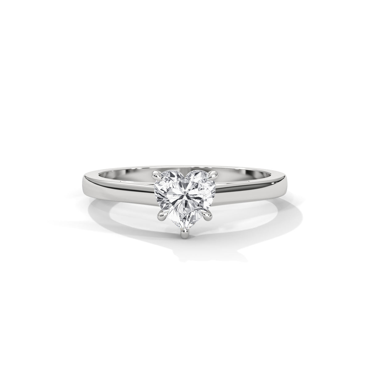 Sweetheart Bloom Solitaire Ring