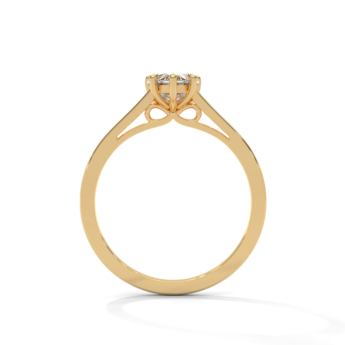 Sweetheart Bloom Solitaire Ring