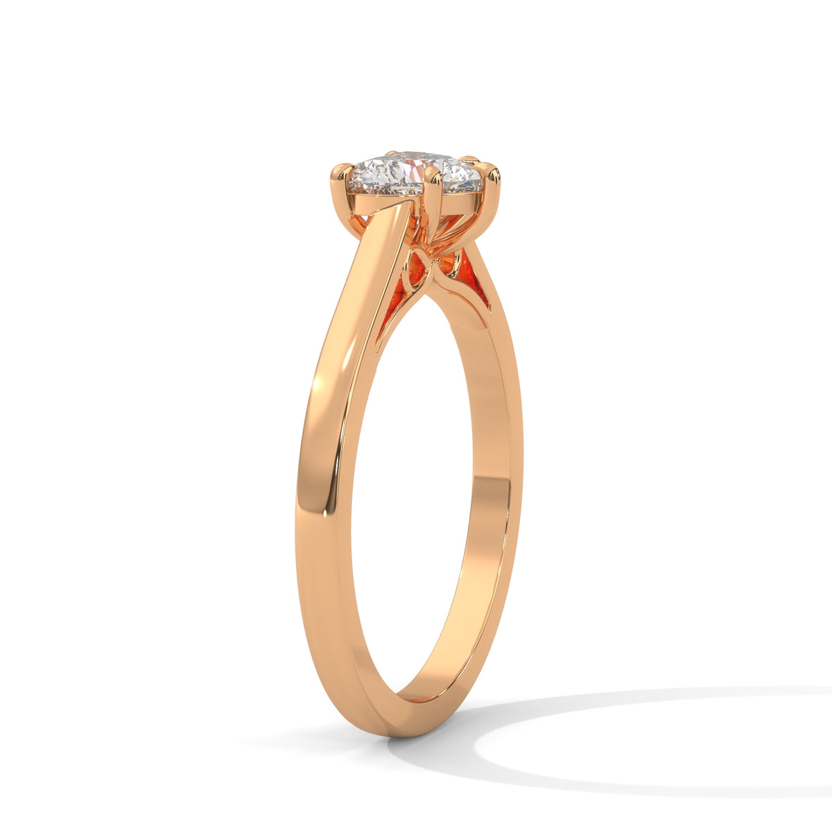 Sweetheart Bloom Solitaire Ring
