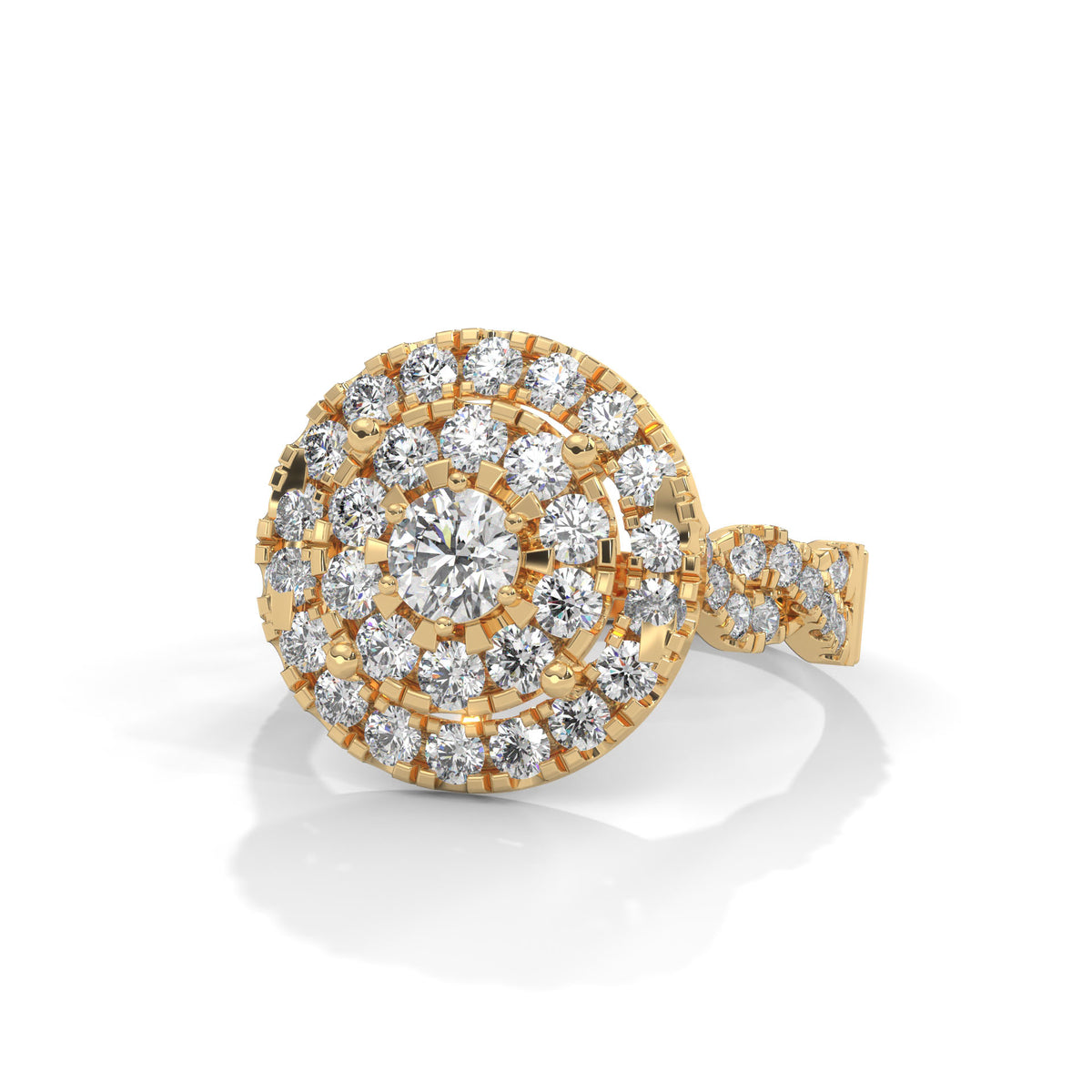 Celestial Bloom Cluster Ring