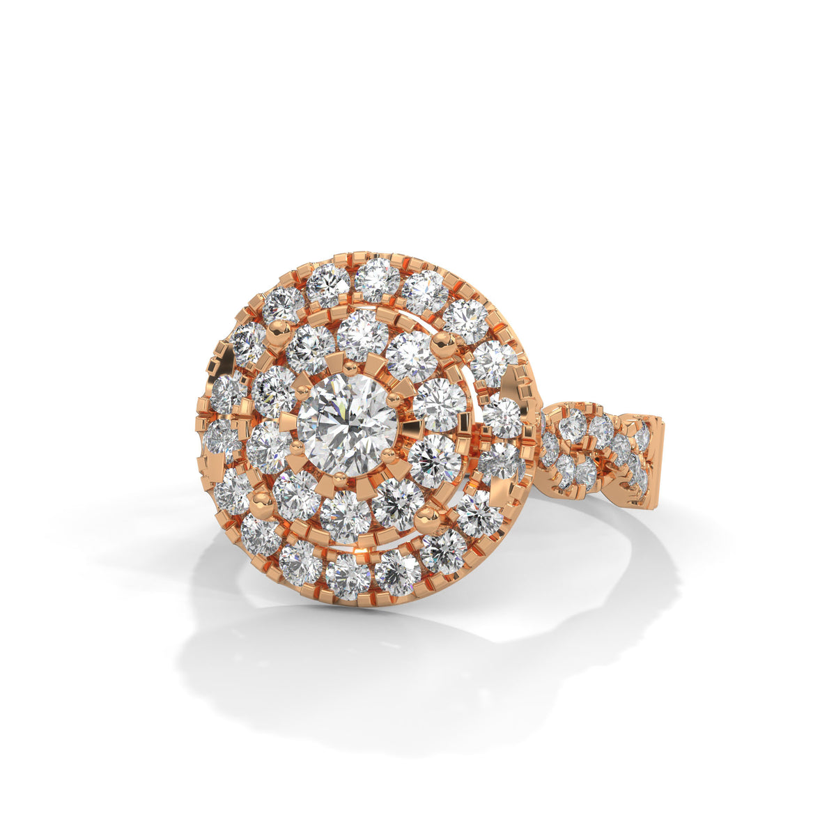 Celestial Bloom Cluster Ring