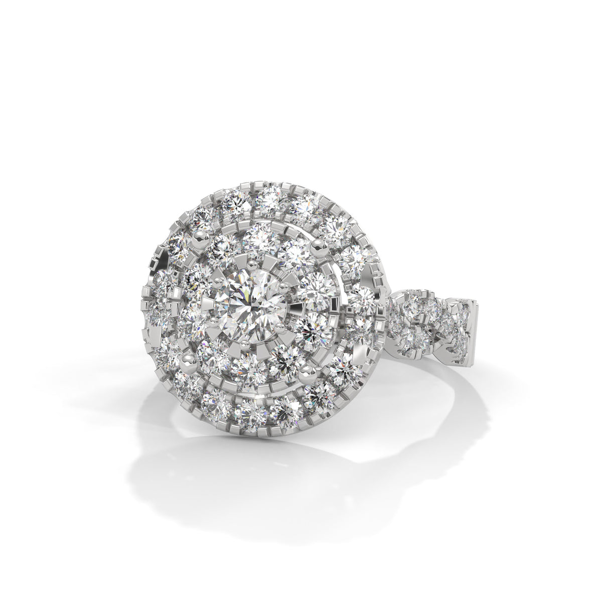 Celestial Bloom Cluster Ring