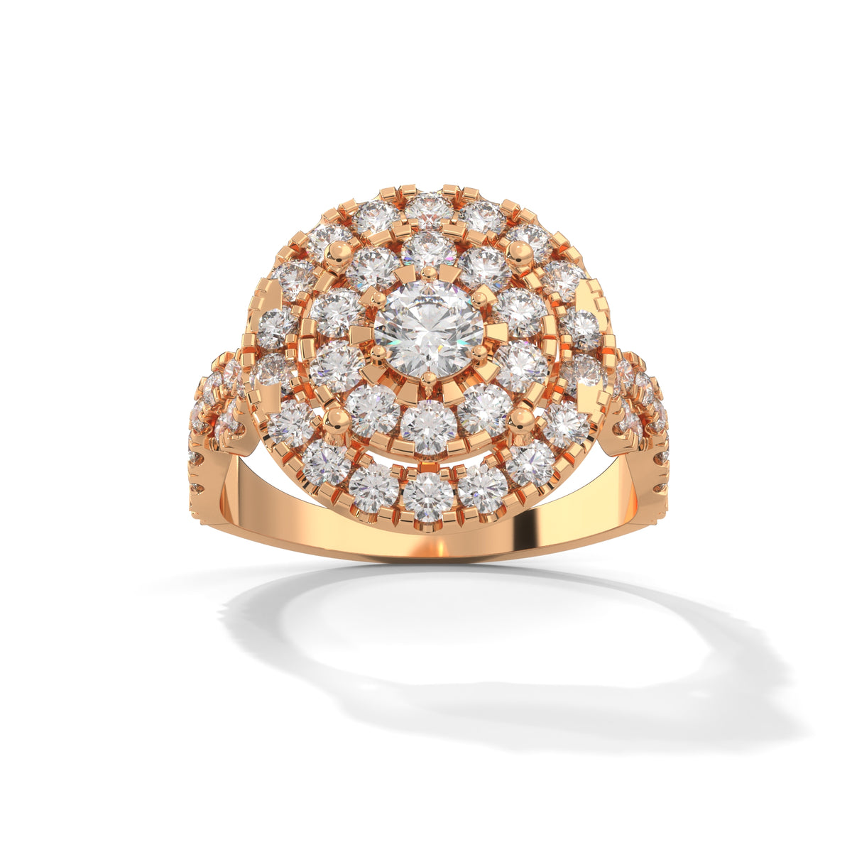 Celestial Bloom Cluster Ring