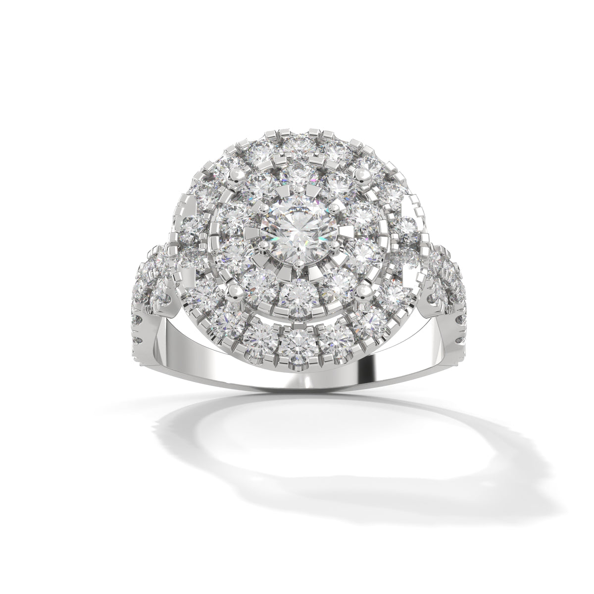 Celestial Bloom Cluster Ring