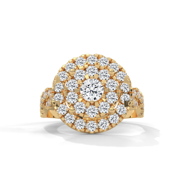 Celestial Bloom Cluster Ring