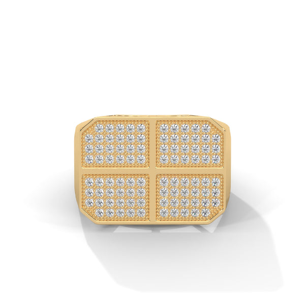 Four Square Cluster Statement Ring