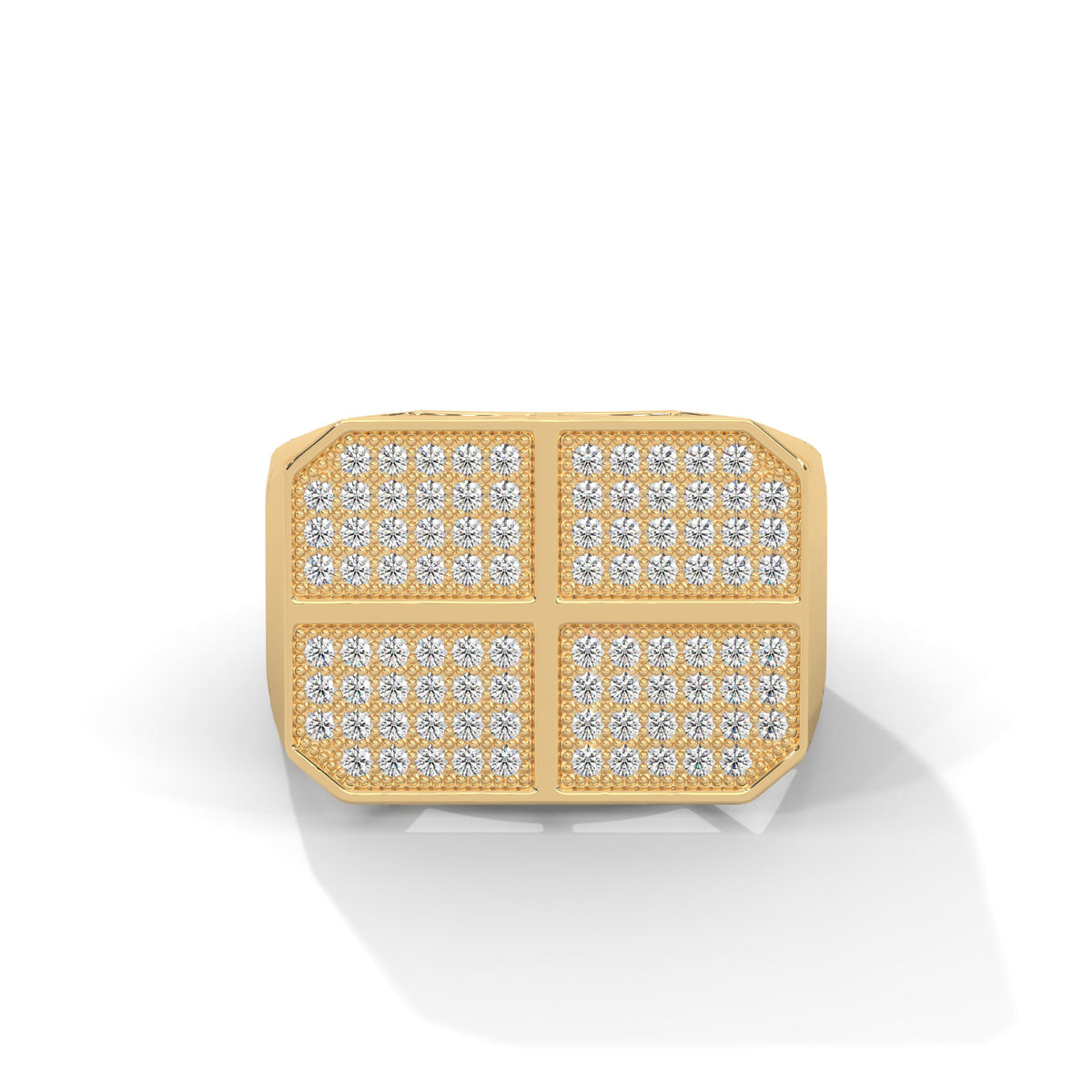 Four Square Cluster Statement Ring