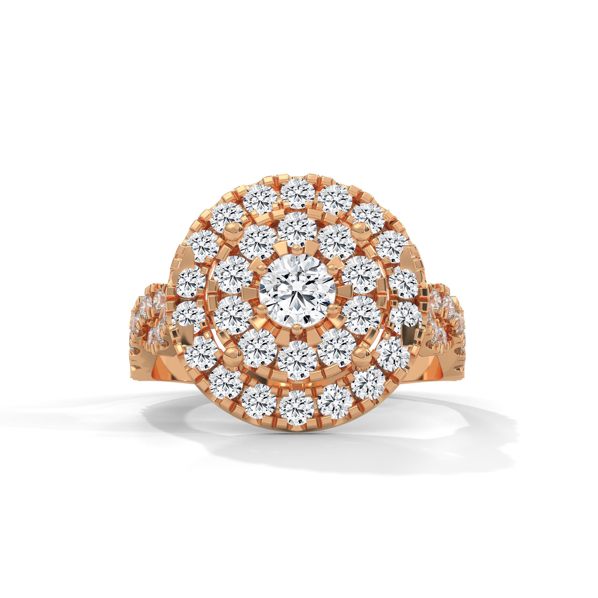 Celestial Bloom Cluster Ring