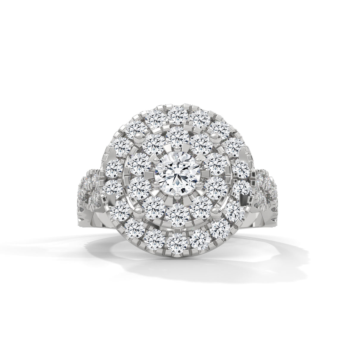 Celestial Bloom Cluster Ring