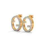 Gilded Orbit Stud Earrings