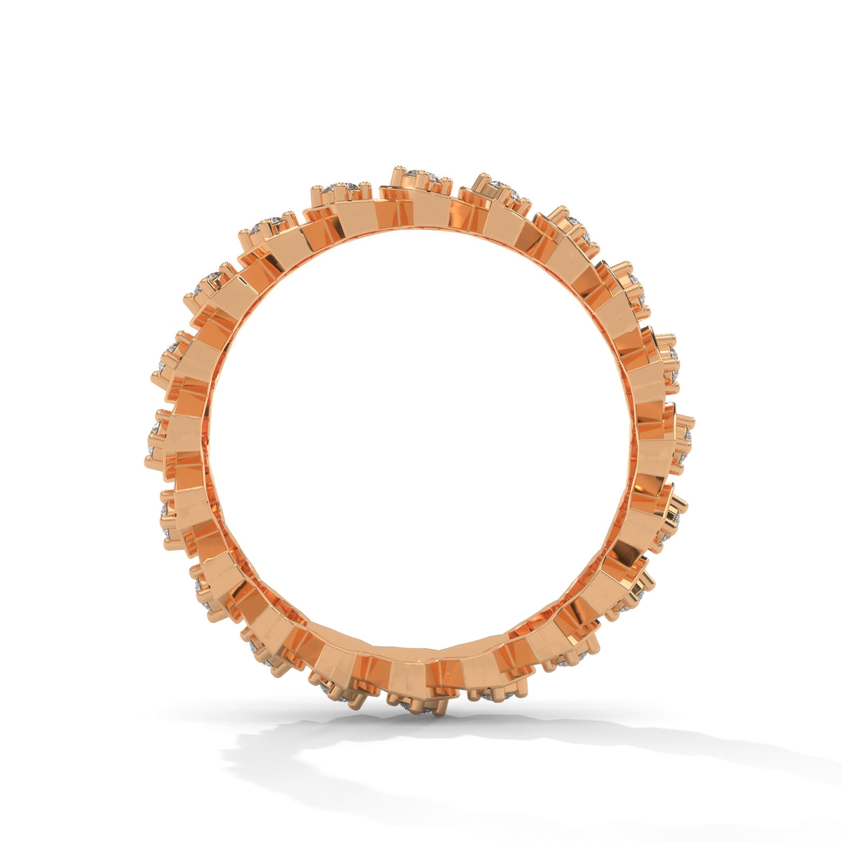 Honeycomb Geo Eternity Ring