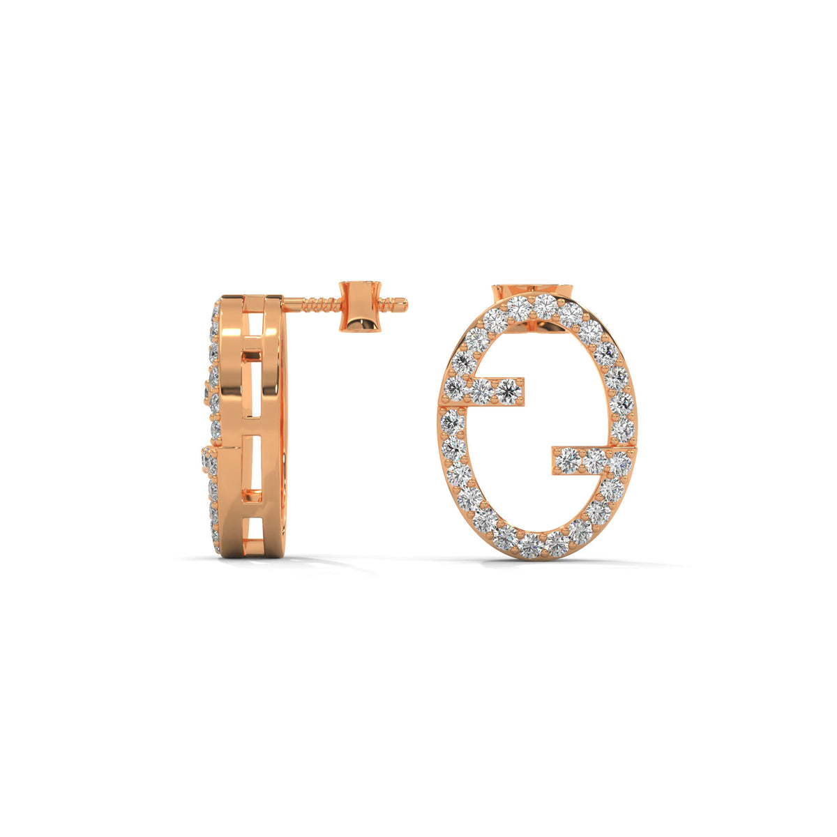 Gilded Orbit Stud Earrings
