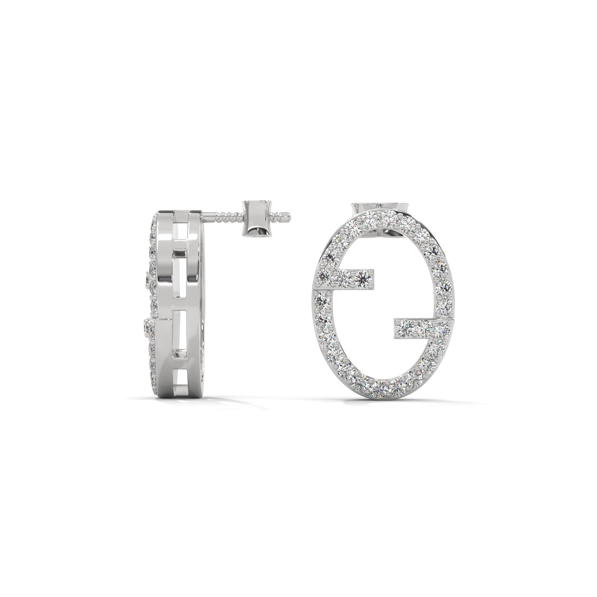 Gilded Orbit Stud Earrings