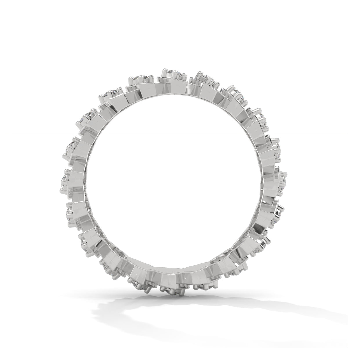 Honeycomb Geo Eternity Ring