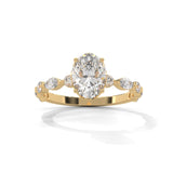 Wildflower Vine Solitaire Ring