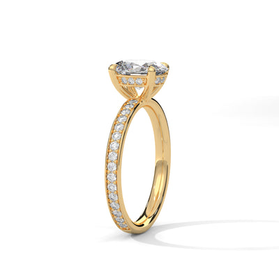 Celestial Oval Solitaire Ring — IGI Certified Diamond Jewellery | My Carat India