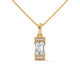 Art Deco Emerald Solitaire Pendant