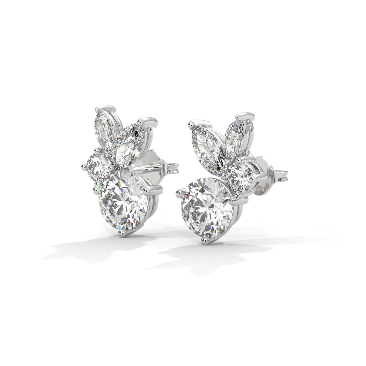 Blooming Marquise Cluster Earrings