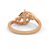 Celestial Crossover Princess Solitaire Ring