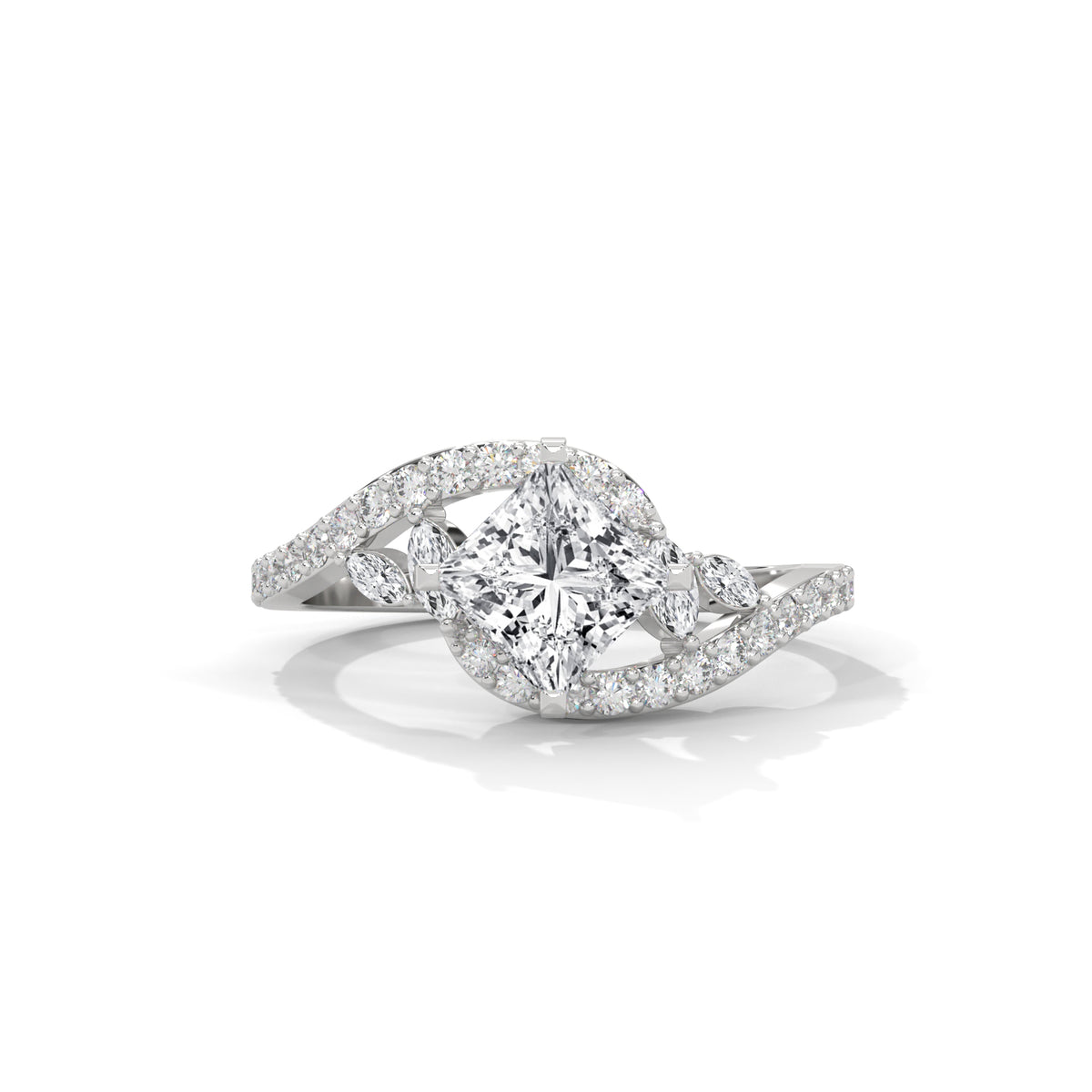 Celestial Crossover Princess Solitaire Ring