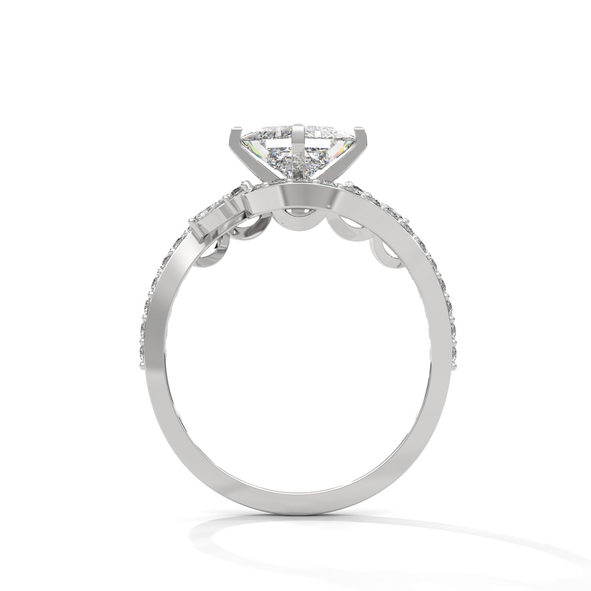 Celestial Crossover Princess Solitaire Ring