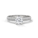 Crown Pavé Solitaire Ring