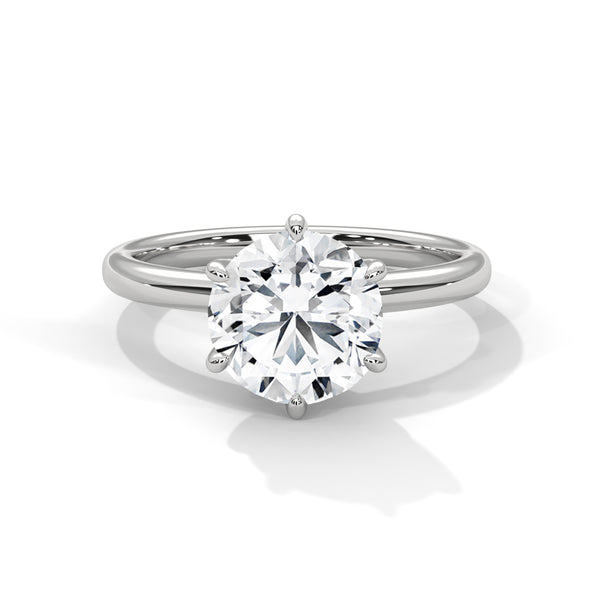 Timeless Crown Solitaire Ring