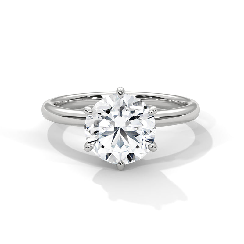 Timeless Crown Solitaire Ring