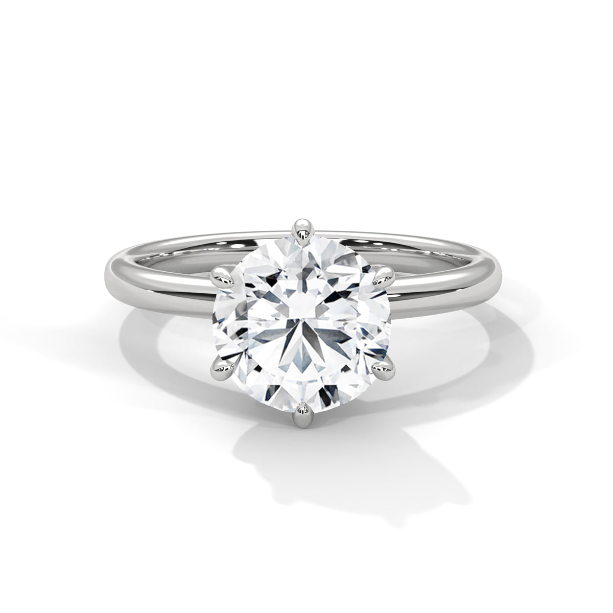 Timeless Crown Solitaire Ring