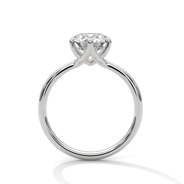 Timeless Crown Solitaire Ring