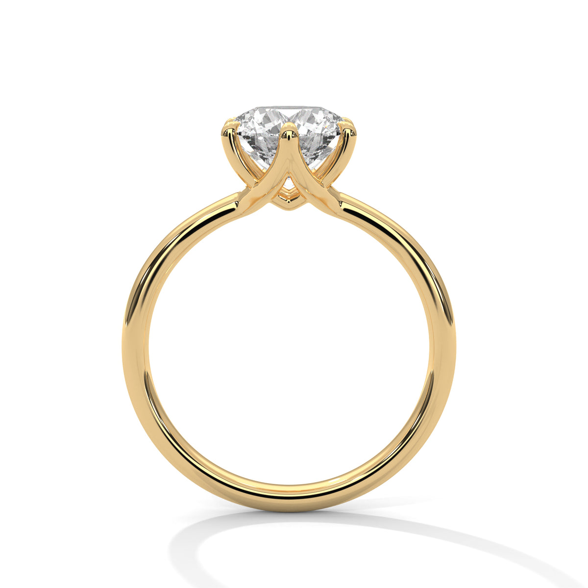 Timeless Crown Solitaire Ring