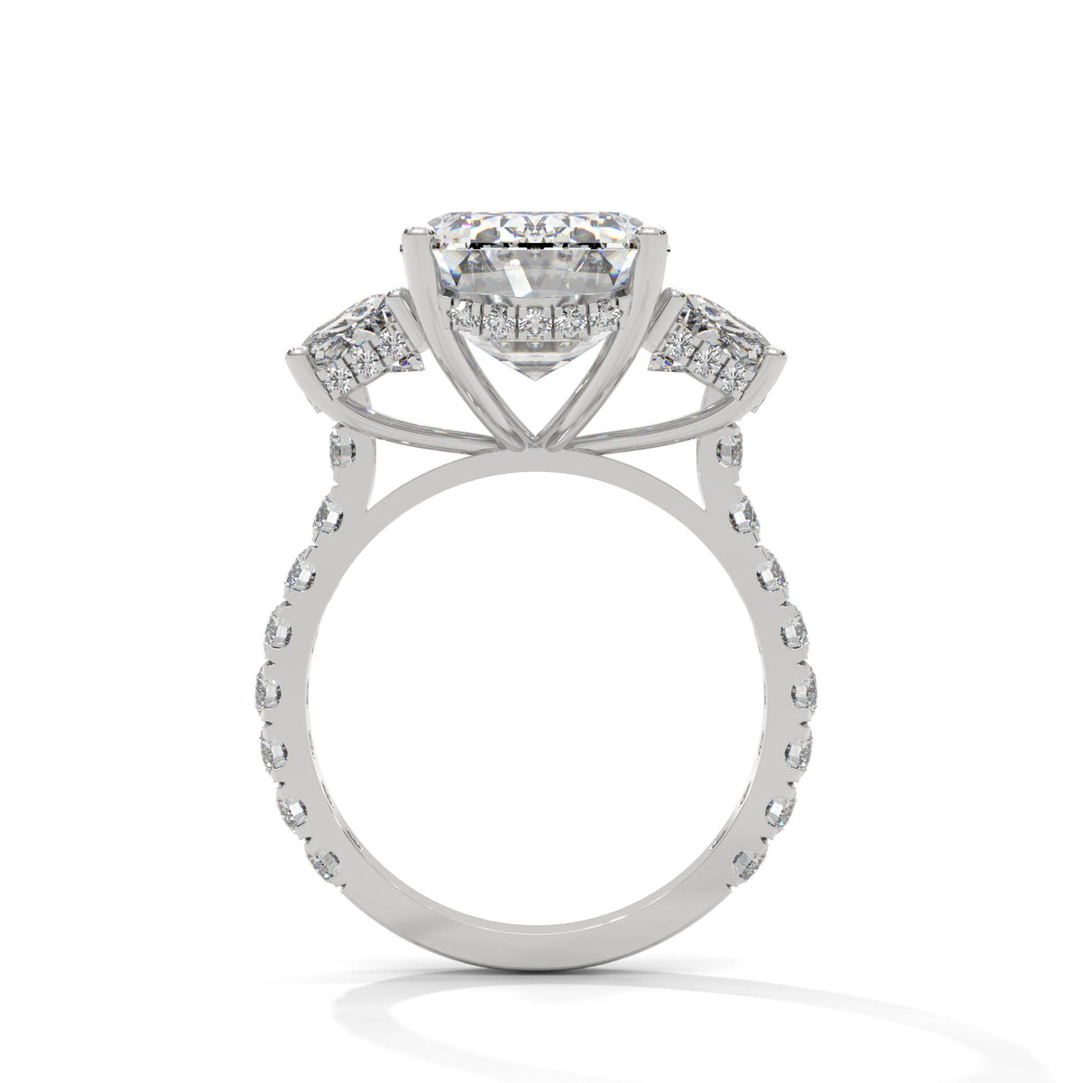 Grand Emerald Trilogy Statement Ring