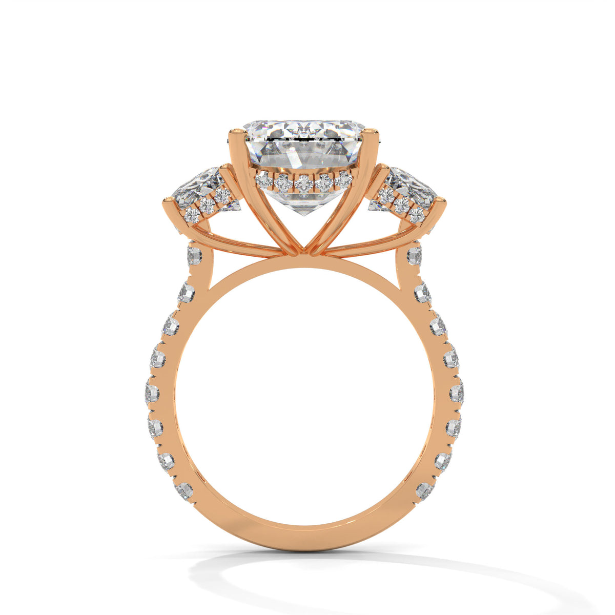 Grand Emerald Trilogy Statement Ring
