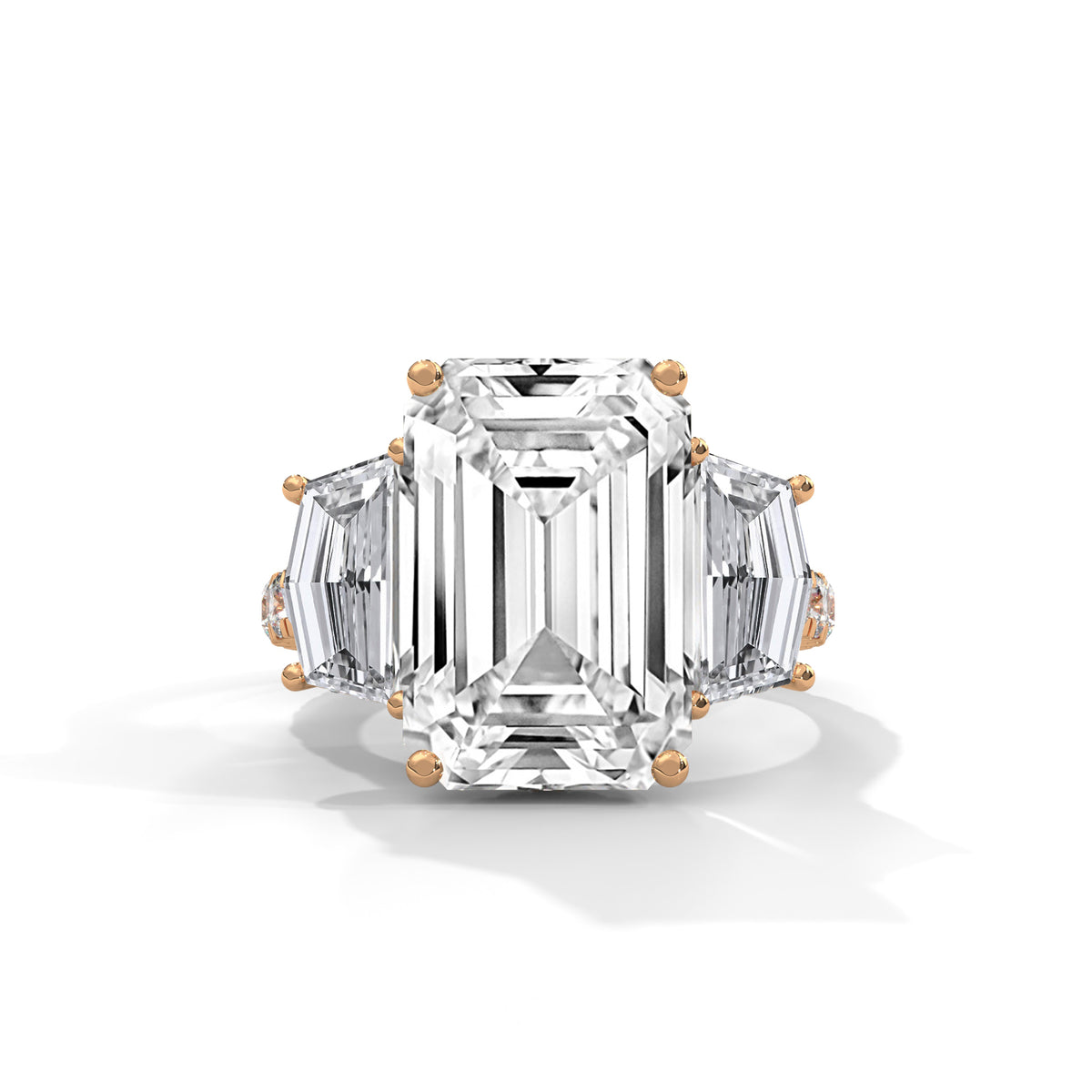 Grand Emerald Trilogy Statement Ring