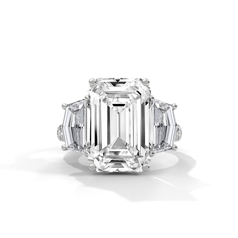 Grand Emerald Trilogy Statement Ring