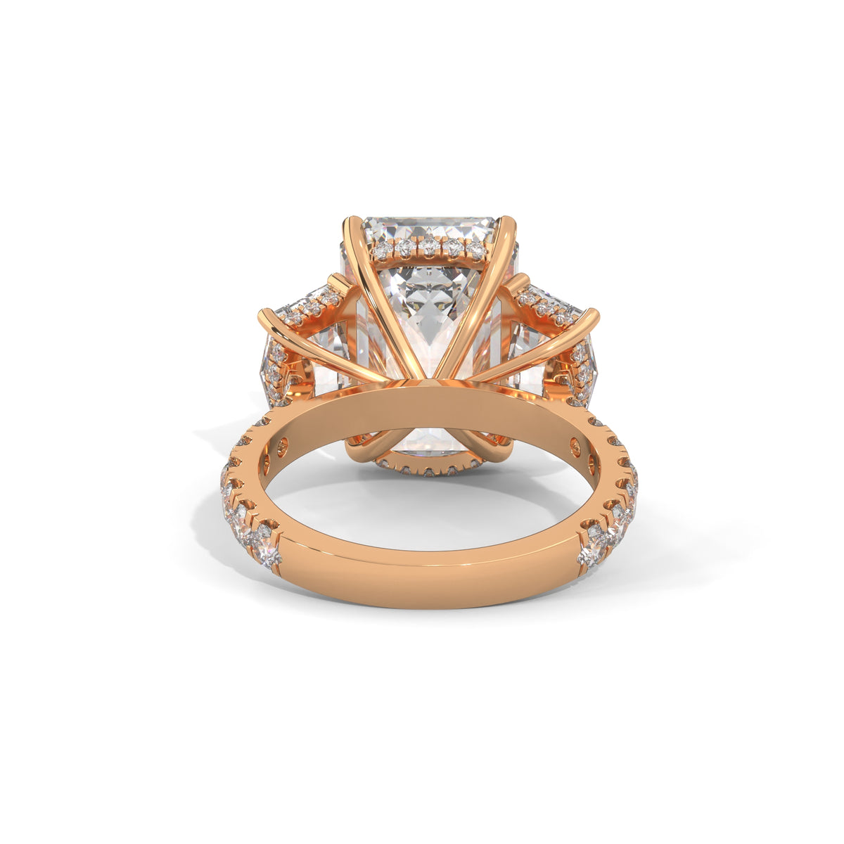Grand Emerald Trilogy Statement Ring