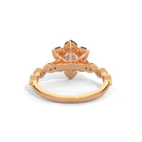 Lotus Bloom Solitaire Ring