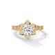 Lotus Bloom Solitaire Ring