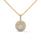Orbital Halo Cluster Pendant