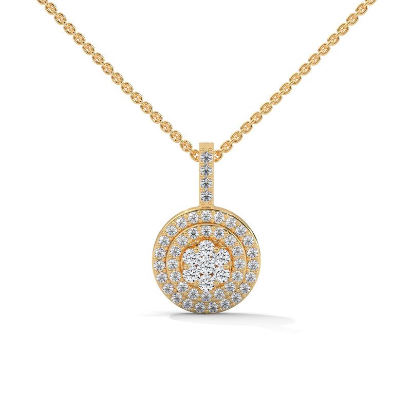 Orbital Halo Cluster Pendant