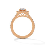 Celestial Bloom Halo Ring