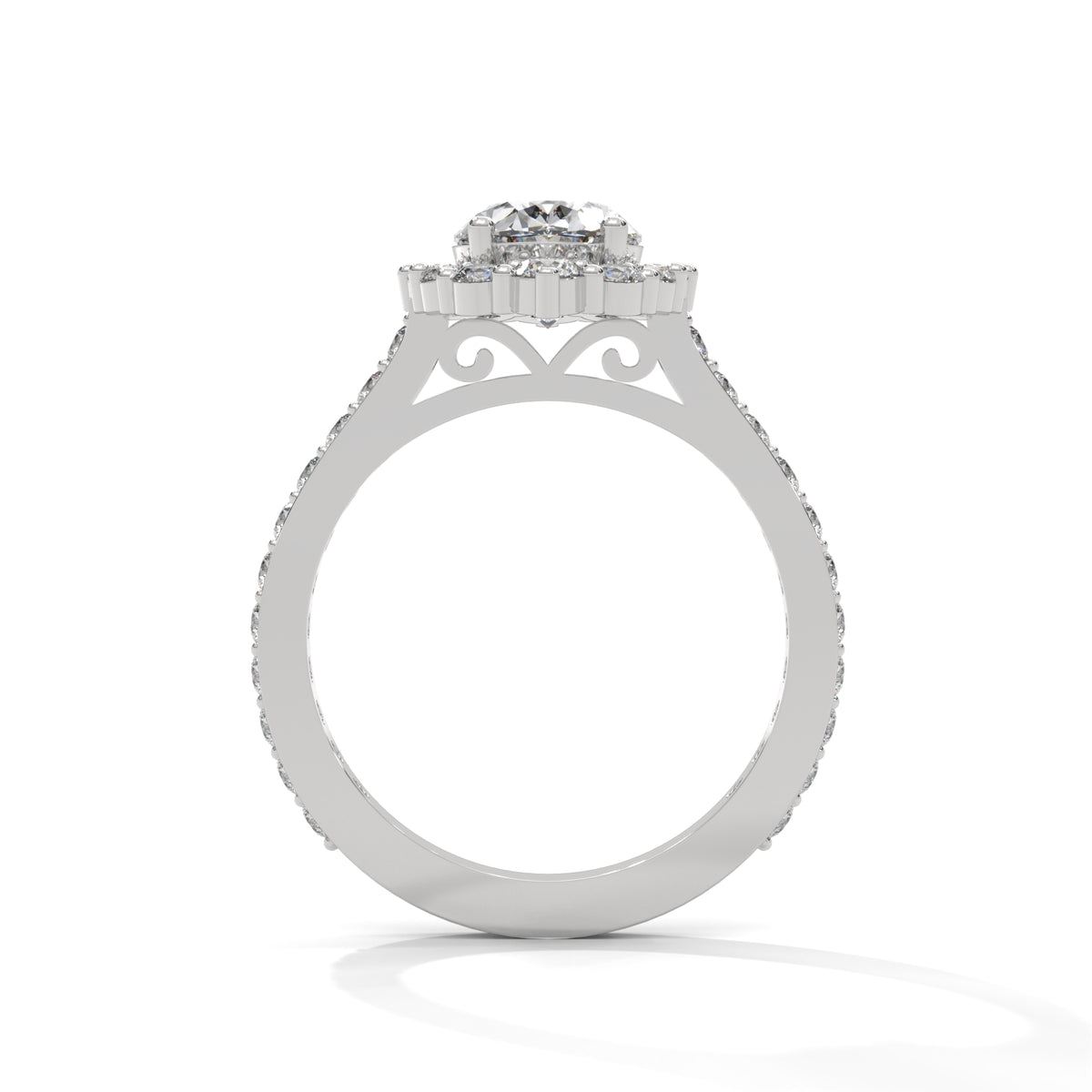 Celestial Bloom Halo Ring