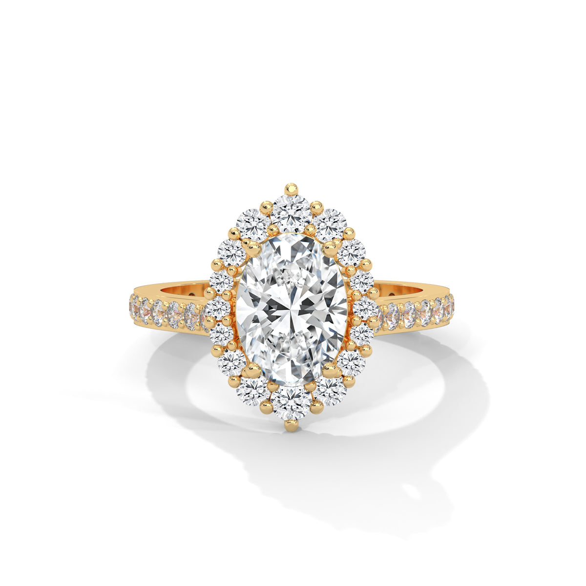 Celestial Bloom Halo Ring