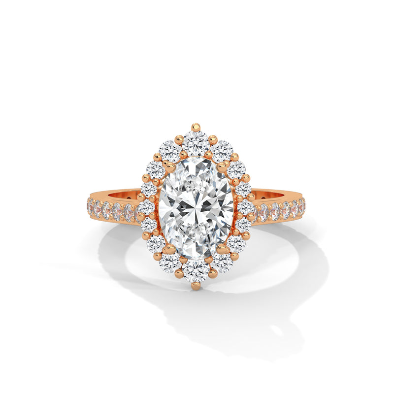 Celestial Bloom Halo Ring
